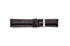 ML-958L Genuine, Long, Black Matte Crocodile Breitling Style Watch Strap